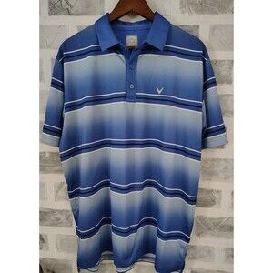 Callaway Opti-Dri Men’s Golf Polo Shirt Size Large Amparo Blue